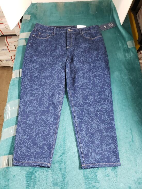 Charter Club Denim - Charter Club Jeans Size 14 Womens Blue Mid Rise Pants Ladies Bristol Capri NWT